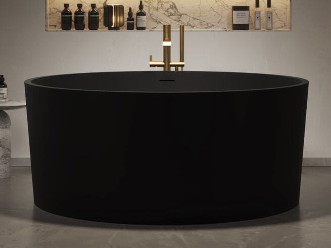 Круглая ванна в центре комнаты в Mineral Stone® RILUXA Осака ARCH-00144348