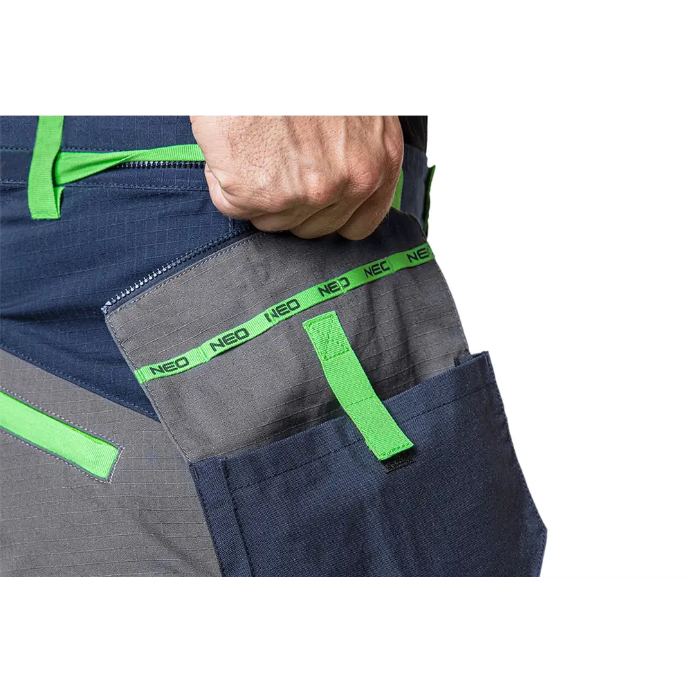 Брюки рабочие Neo Tools Premium серые/темно-синие/зеленые хлопок размер XXL рост 187-190 STLM-2043819 - Вид №6