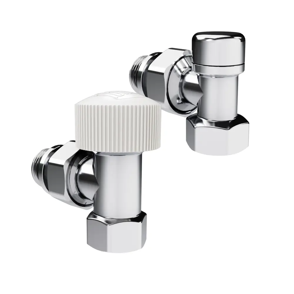 Термостатический комплект для радиатора угловой Royal Thermo Design 1/2" латунь цвет хром STLM-2156310 - Вид №1