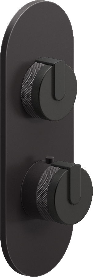 E-8026-R1MBKE0-L1MBK-GM-T Планка M-Series с 2 ручками - Внешняя часть GRAFF MOD+