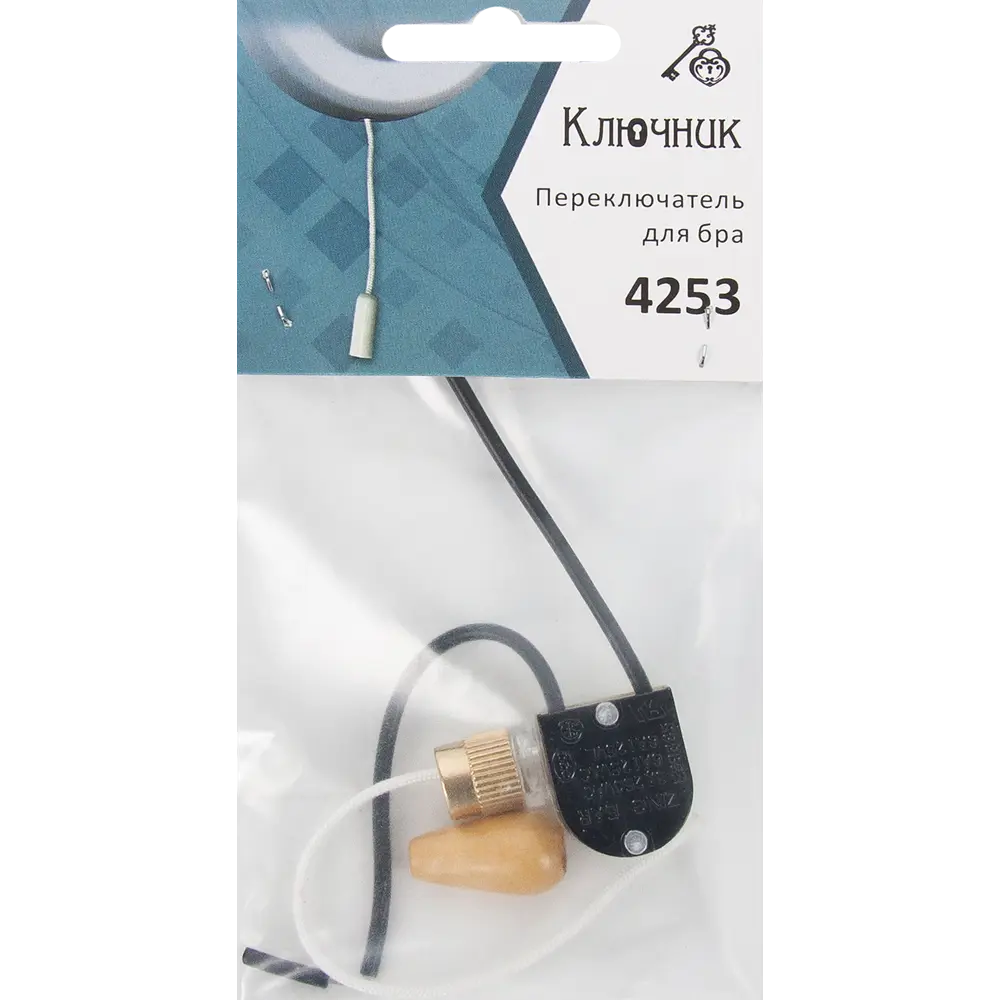 КЛЮЧНИК Сонетка-выключатель для бра с деревянным декором 82367676 STLM-0025611 - Вид №2