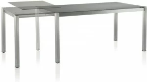 solpuri Выдвижной прямоугольный керамический садовый стол Classic stainless steel