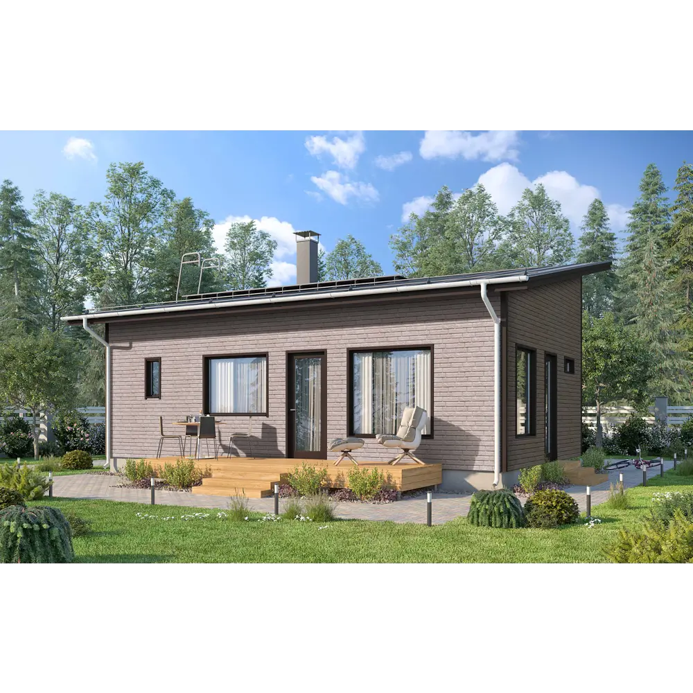 Сайдинг ПВХ кирпич 2 м белый FINEBER BrickHouse STLM-2005821 - Вид №3