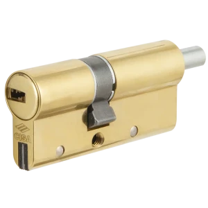 Цилиндр Cisa AP4S 0P3S2-18.66, 35x10x35 мм, ключ/шток, цвет латунь, без вертушки