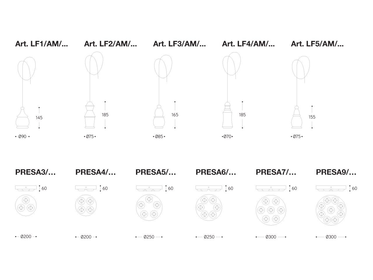 Керамический подвесной светильник Aldo Bernardi Fate ARCH-00103554 - Вид №3