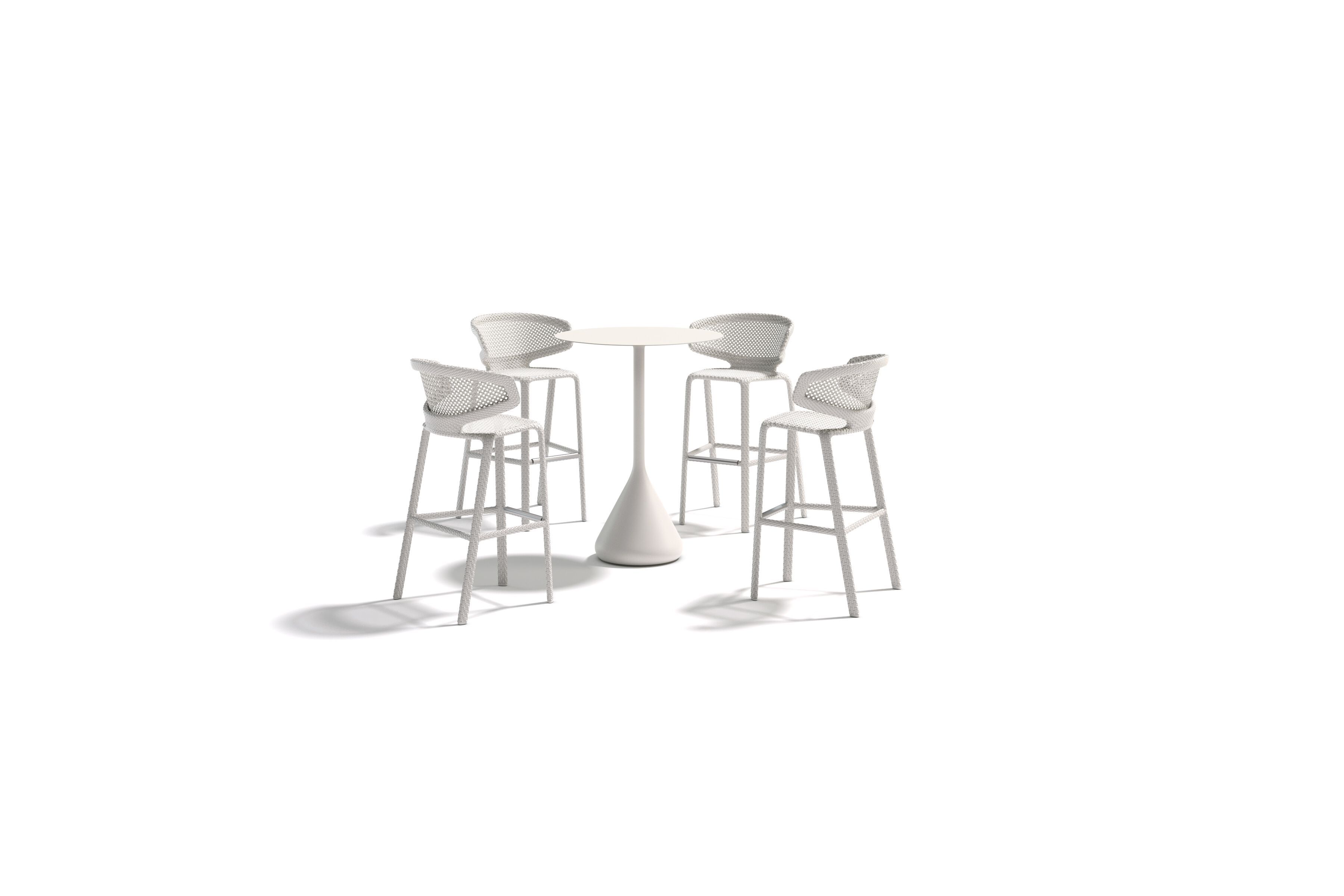 Высокий садовый стул из синтетического волокна со спинкой DEDON SEASHELL NUO ARCH-00120346 - Вид №3