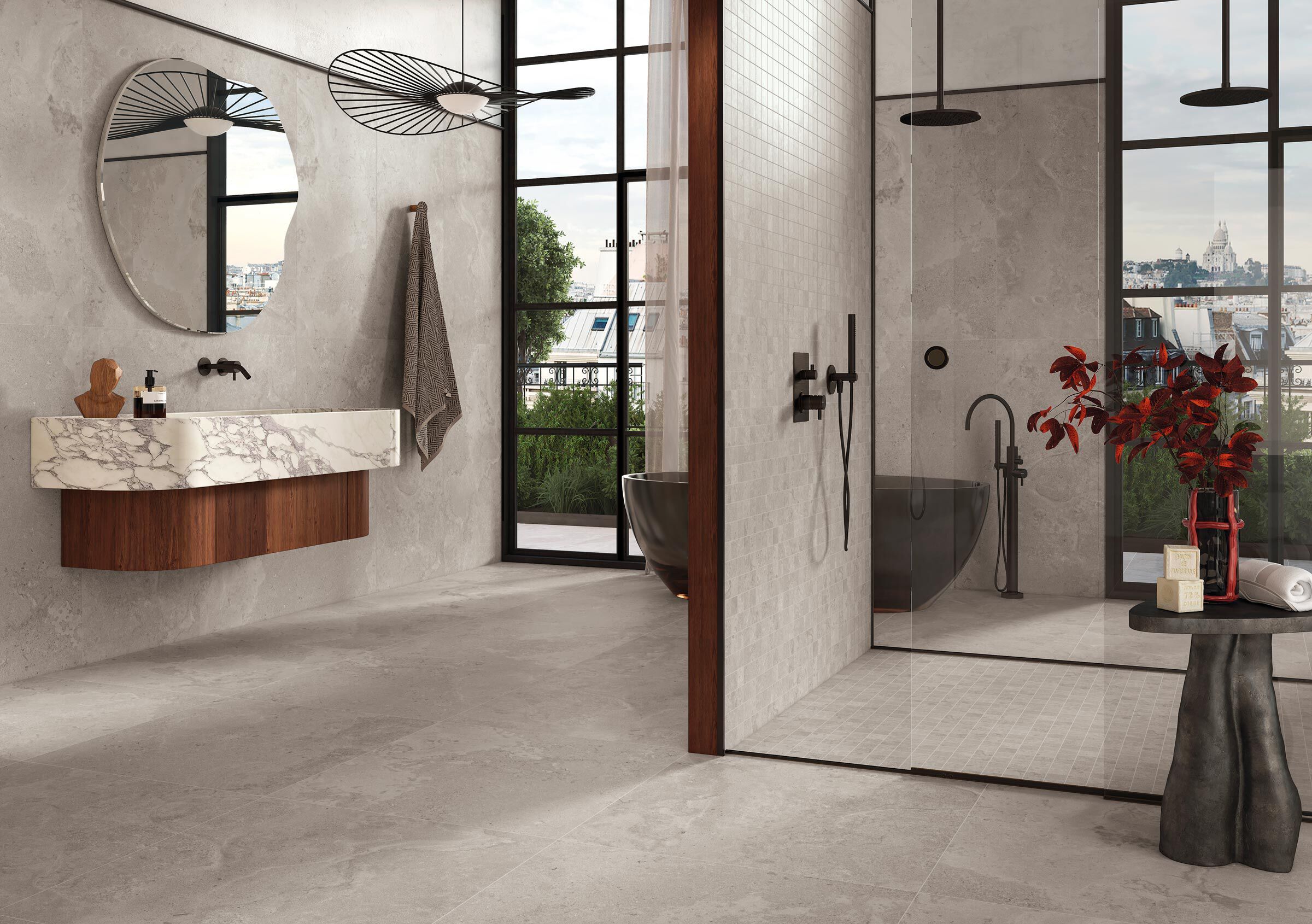 Напольная / напольная плитка из керамогранита с эффектом камня NOVOCERAM KAIRN ARCH-00132266 - Вид №4