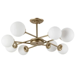 Люстра потолочная Arte Lamp Marco 8 ламп 25 м² цвет золотистый 82717051 STLM-2142621