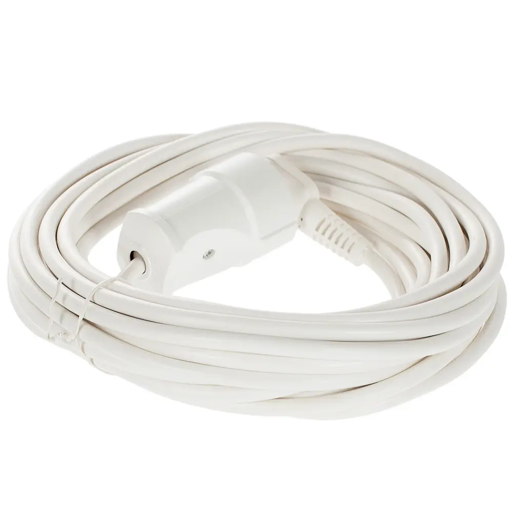 Удлинитель с заземлением для бытовой техники 1 розетка 10 м цвет белый Santreyd STLM-2068054