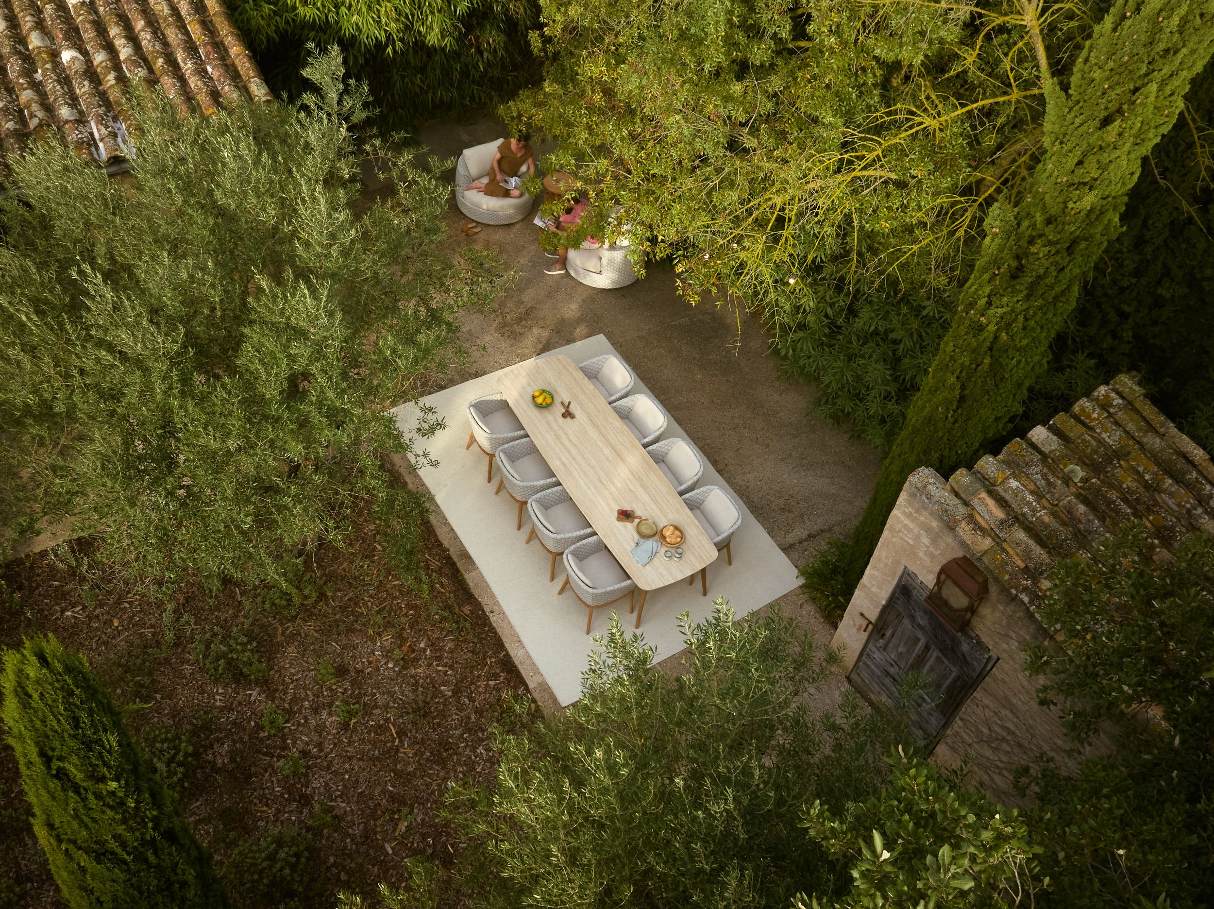 Прямоугольный керамический обеденный стол Jardinico дерево ARCH-00062109 - Вид №9