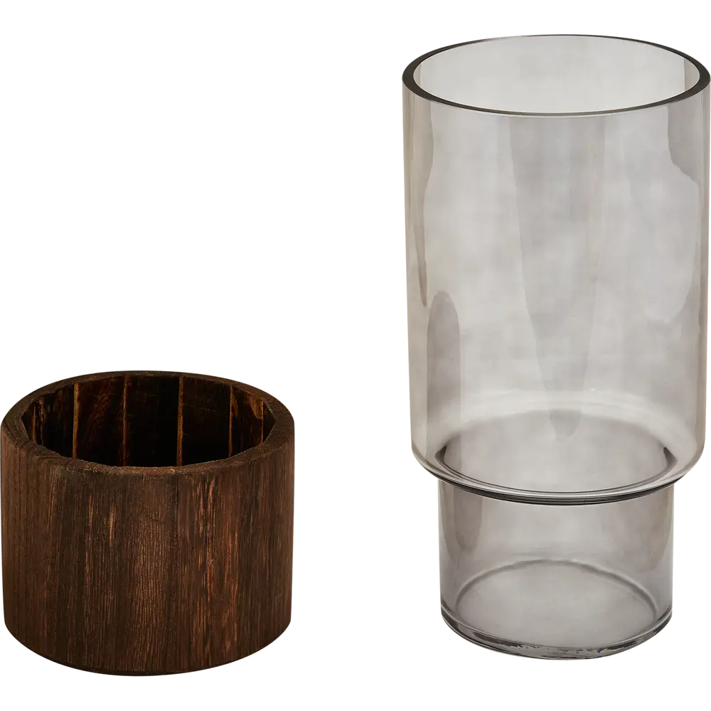 Ваза Santreyd Tina — прозрачно-серая стеклянная элегантность для интерьера 87908772 STLM-1440660 - Вид №2