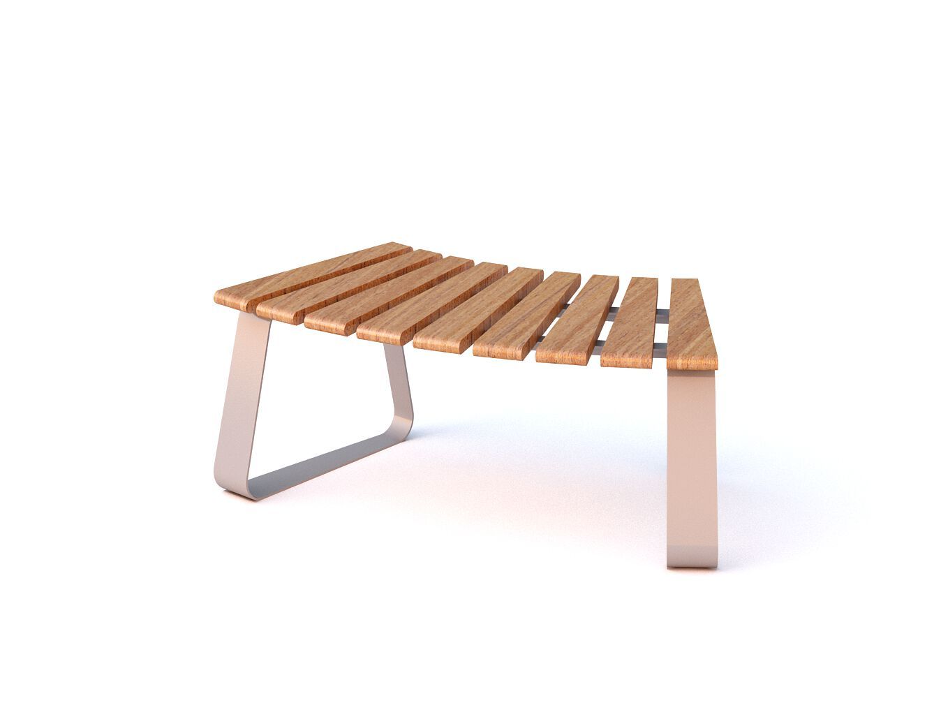 Модульная изогнутая скамья из стали и дерева Viscio Urban Design ITALA ARCH-00112780 - Вид №4