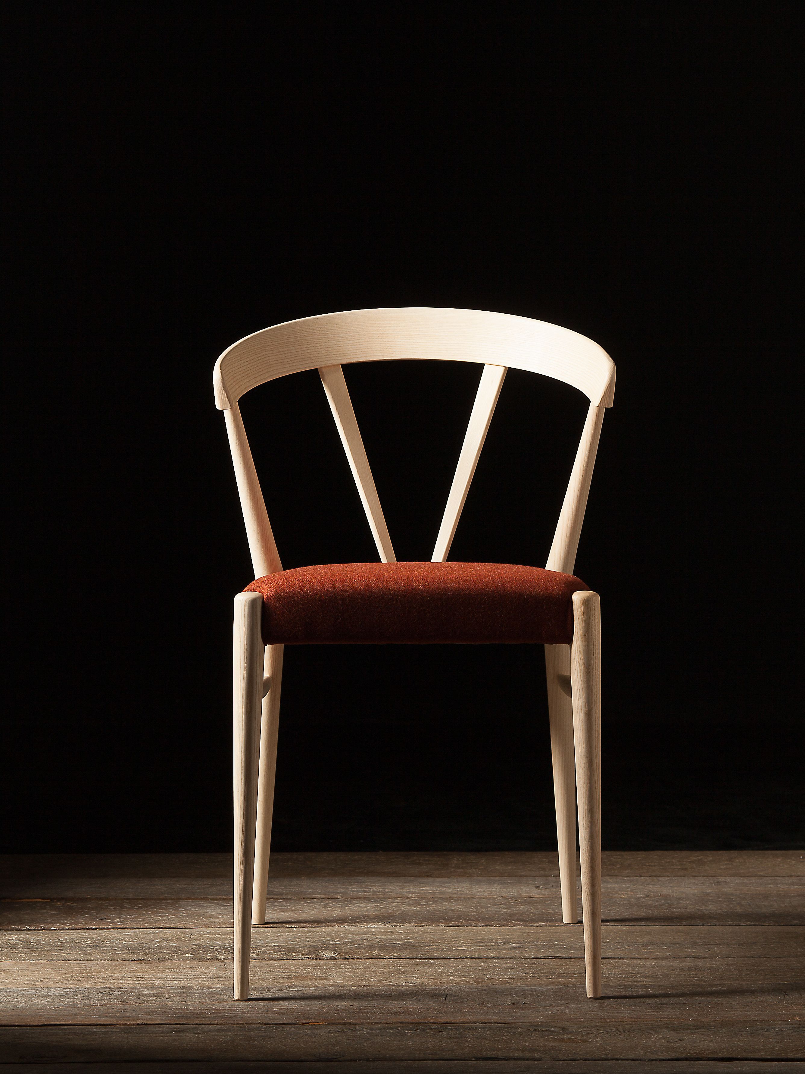 Мягкий штабелируемый стул Cizeta имбирь ARCH-00106870 - Вид №3