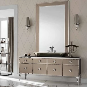 Комбинация ванной комнаты M03 в отделке VETRO MILLDUE MAJESTIC бронза