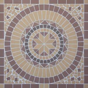 Round/Круг мозаичное панно клинкерная (на сетке) 100х100