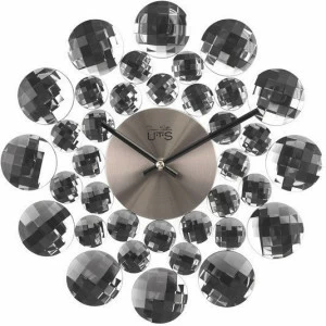Часы настенные серые с кристаллами Tomas Stern 8029 TOMAS STERN СОЛНЦЕ 00-3872733 Серый