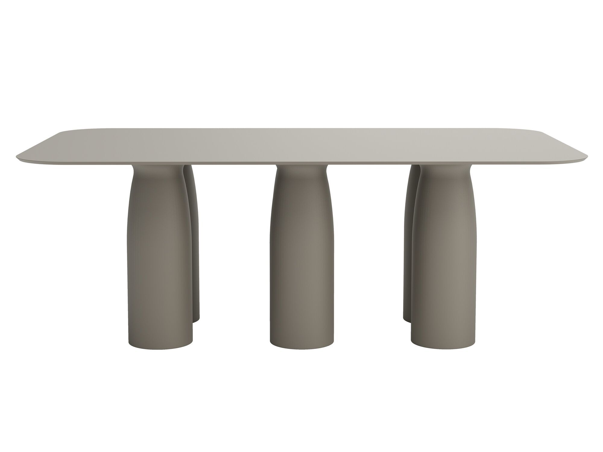 Прямоугольный обеденный стол из полиэтилена с верхней частью HPL Qeeboo Toto, Totino, Tata ARCH-00128628 - Вид №2