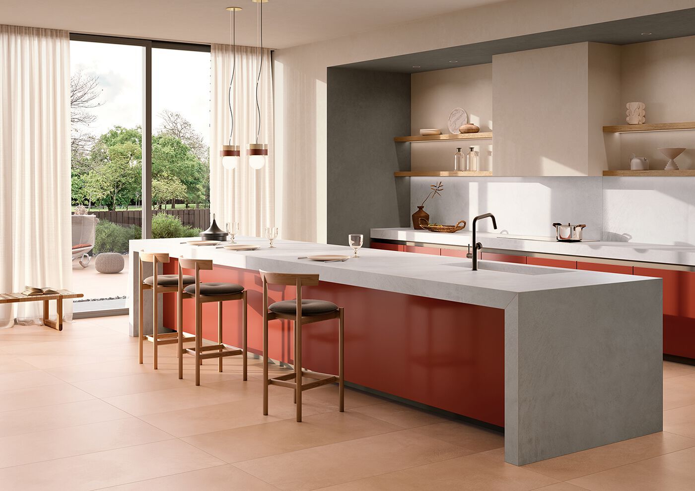 Пол / керамогранит с эффектом цемента Revigrés ARCH-00008329 - Вид №2