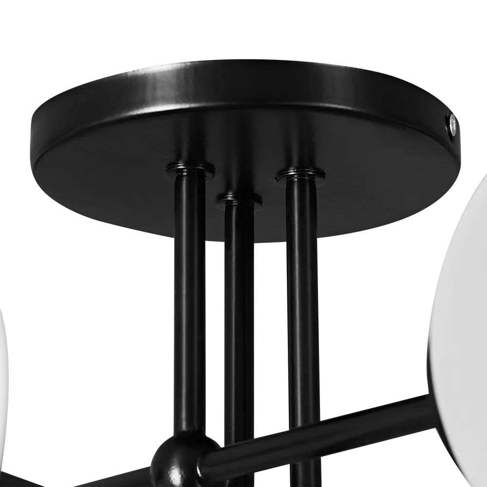 Люстра потолочная Лада 600 6 ламп 24 м² цвет черный СВЕТУС STLM-2096919 - Вид №4