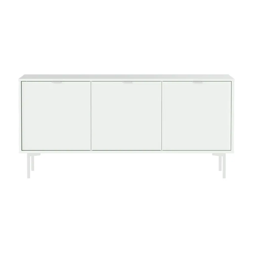 Тумба напольная Ellipse furniture Hub 3 двери 148x55x69.6 см МДФ цвет белый