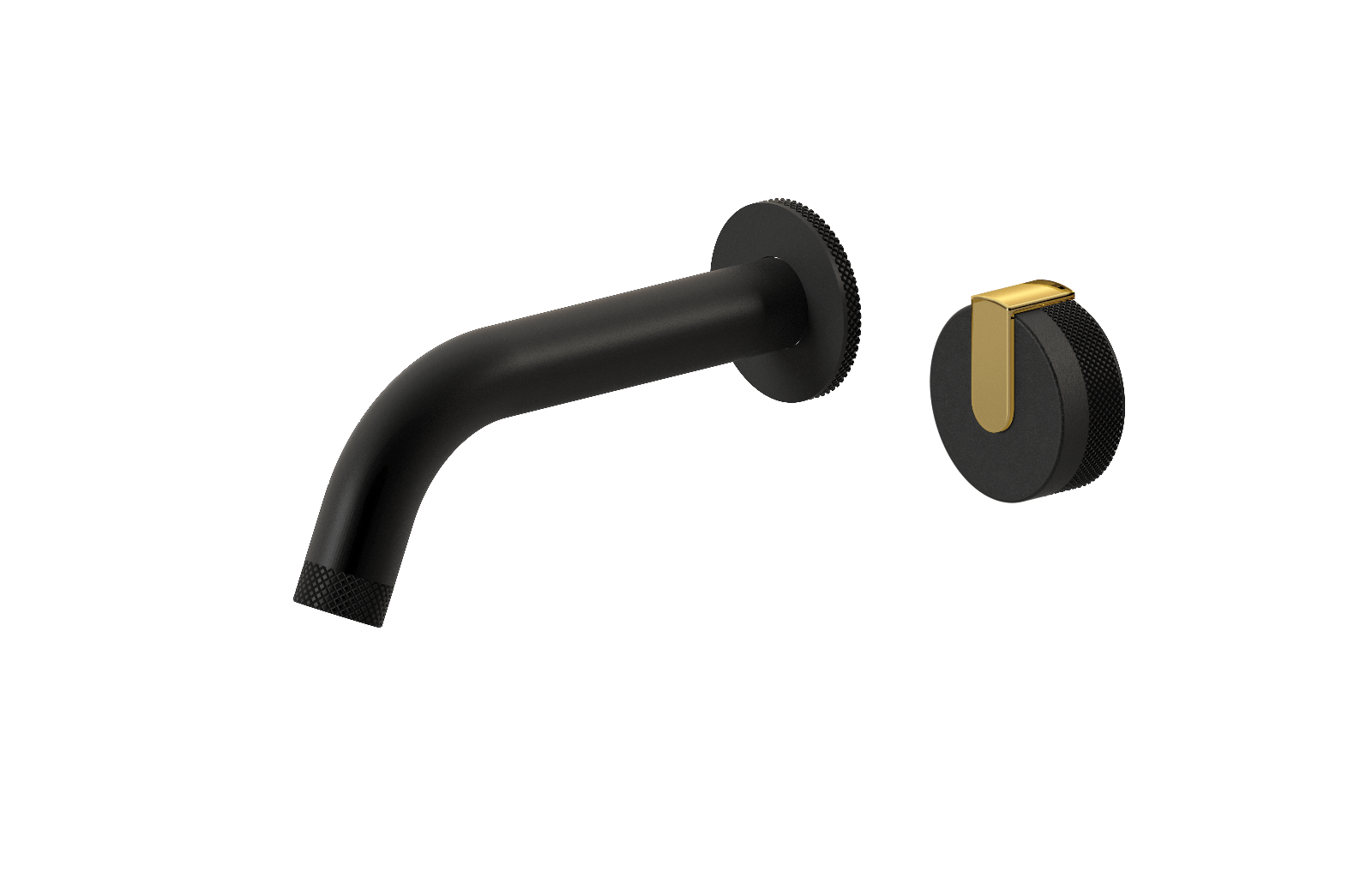 E-11535-R1BK-L1AU-MBK Настенный прогрессивный смеситель скрытого монтажа для раковины GRAFF MOD+