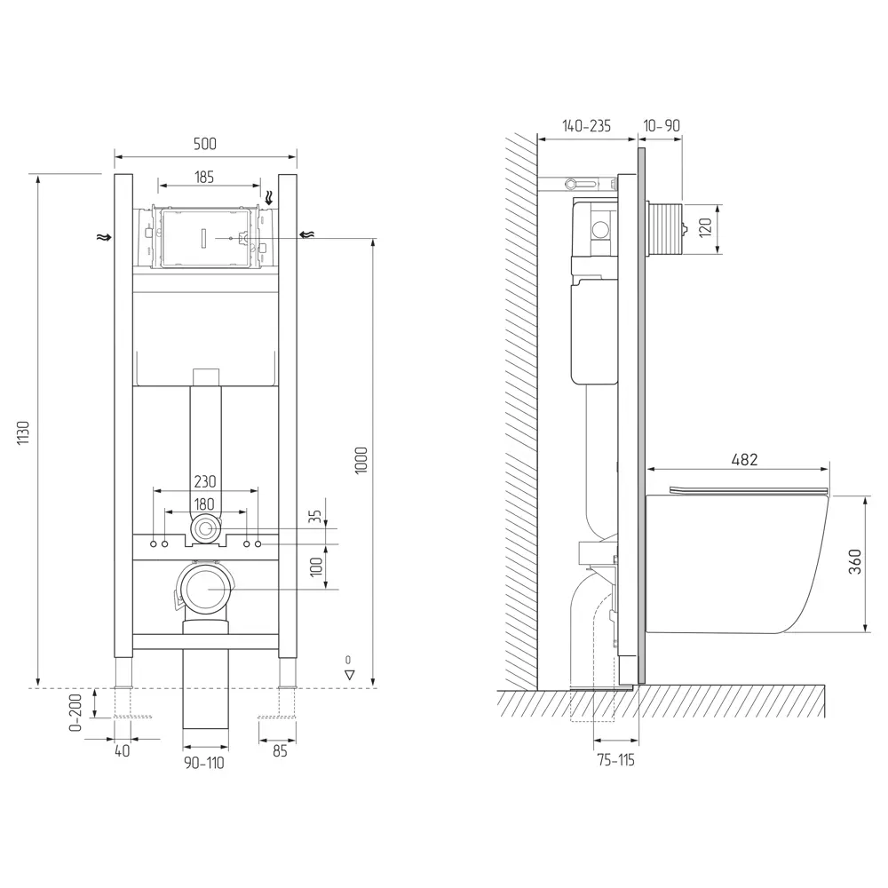 Santreyd Vikent Tornado 4в1 — подвесной унитаз с микролифтом и системой Slim 89374332 STLM-1428173 - Вид №9