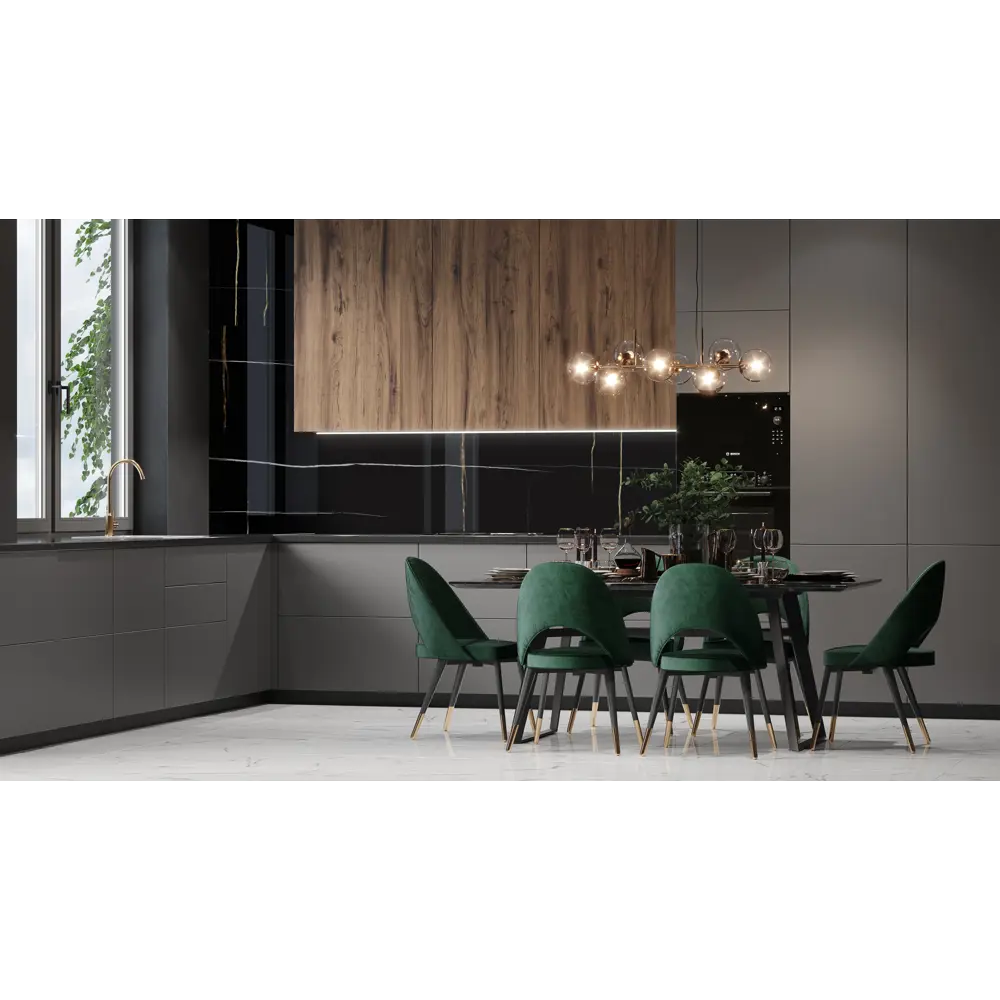 Стеновая панель Alumoart Sahara Noir Cord 48.1.4 60x0.4x300 см алюминий цвет черный камень STLM-2077890 - Вид №3