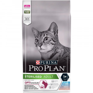 ПР0054750 Корм для кошек для стерилизованных и кастрированных, треска c форелью, сух. 1,5 кг Pro Plan