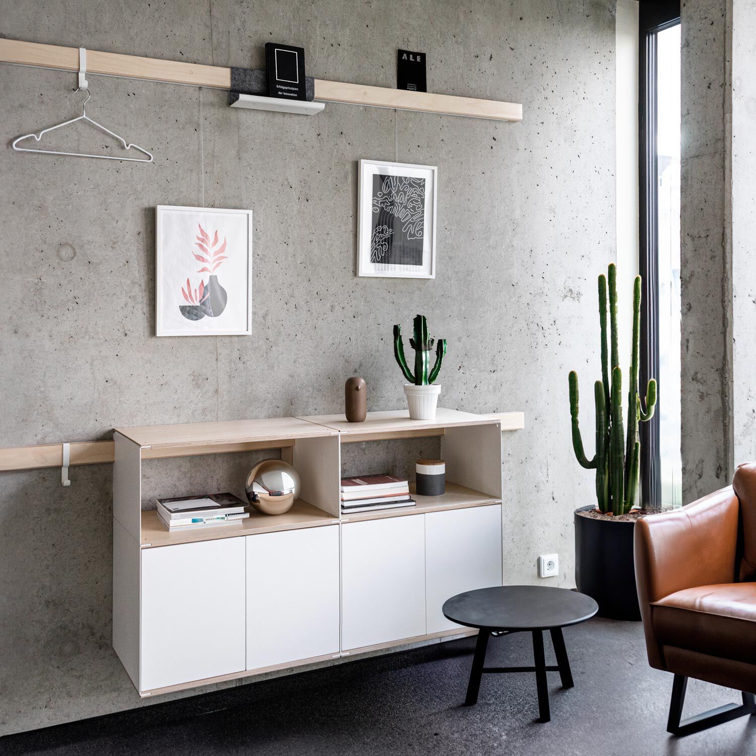 Стальной и деревянный навесной шкаф Variand Furniture A05 ARCH-00145681 - Вид №6