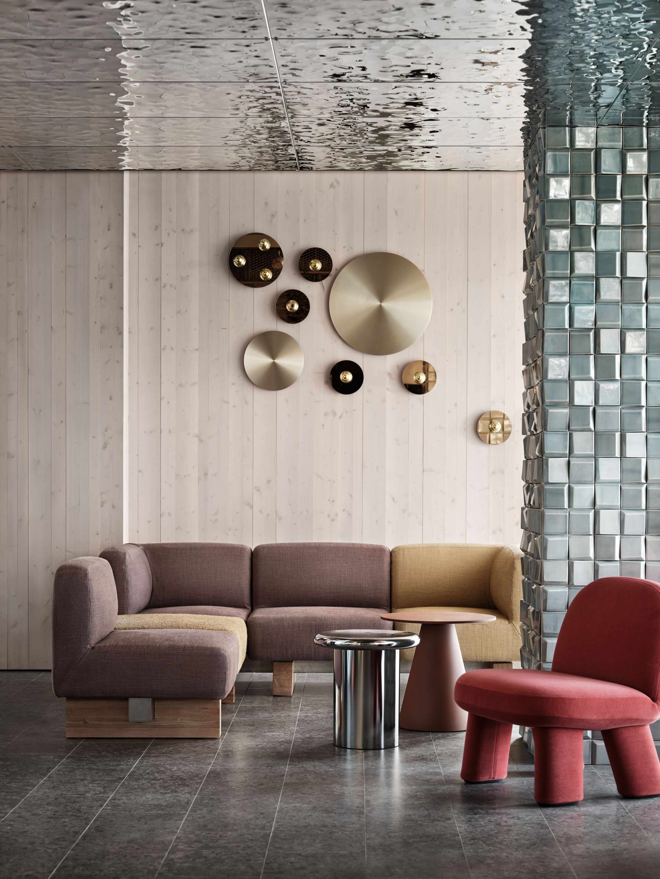 Круглый журнальный столик из зеркального стекла Bla Station BLANK ARCH-00053213 - Вид №11