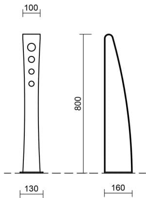Стальная стойка для велосипедов Studio Città PINZ BIKE ARCH-00064439 - Вид №2