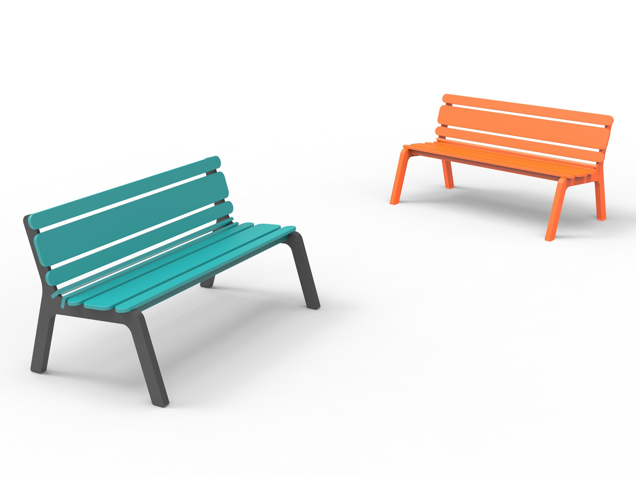 Скамейка из полиэтилена со спинкой Donye Ranardo ARCH-00028276 - Вид №5