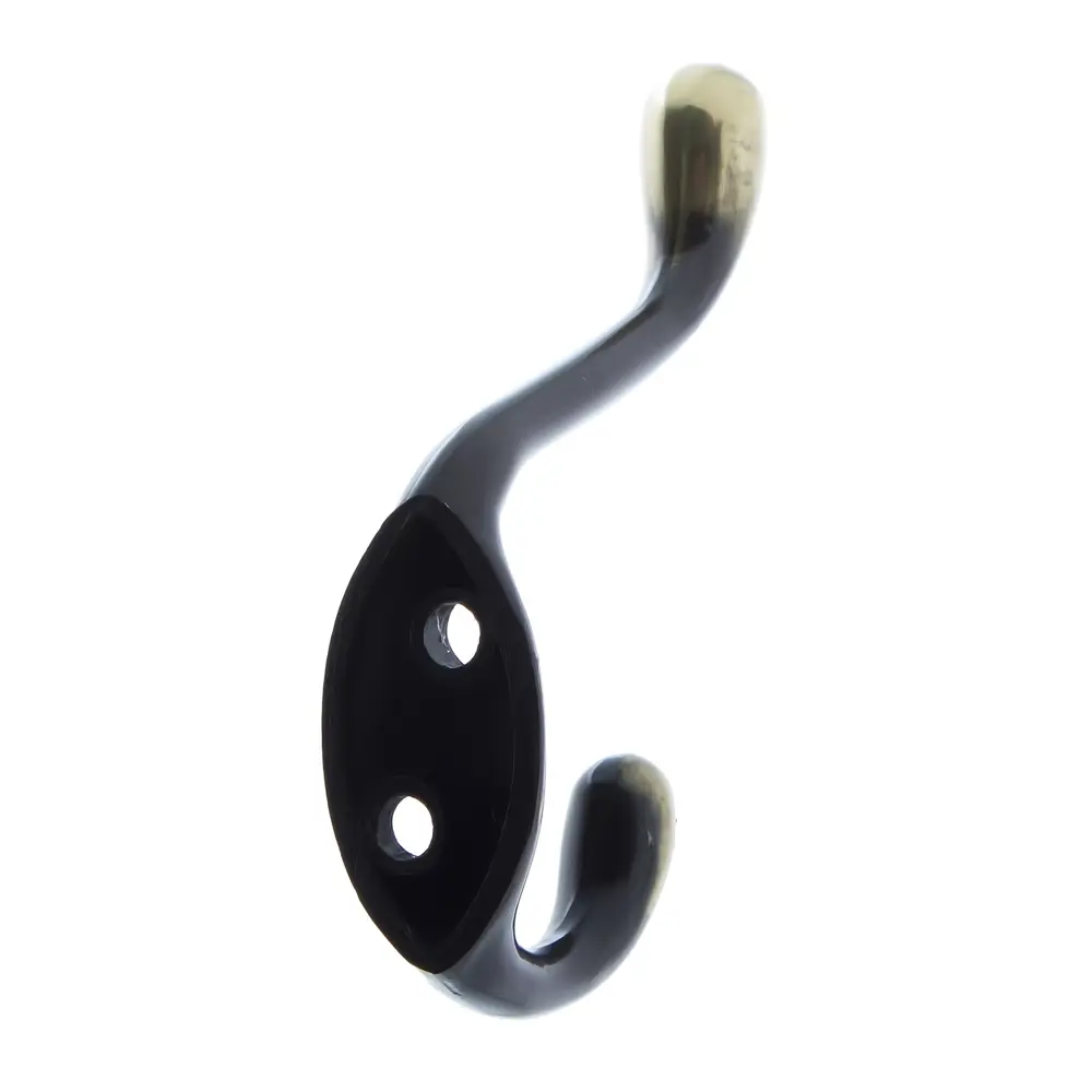 Крючок тяжёлый LK0403AB, металл, цвет античная латунь LAMPLANDIA STLM-2004387 - Вид №1