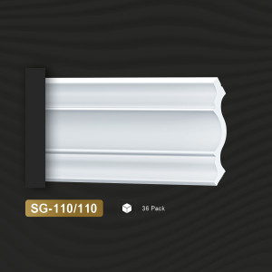 90761315 Плинтус SG-110/110 на стену и потолок, полистирол (xps), цвет белый, 2000х110 мм STLM-0372107 DECOSTAR POLYSTYLE