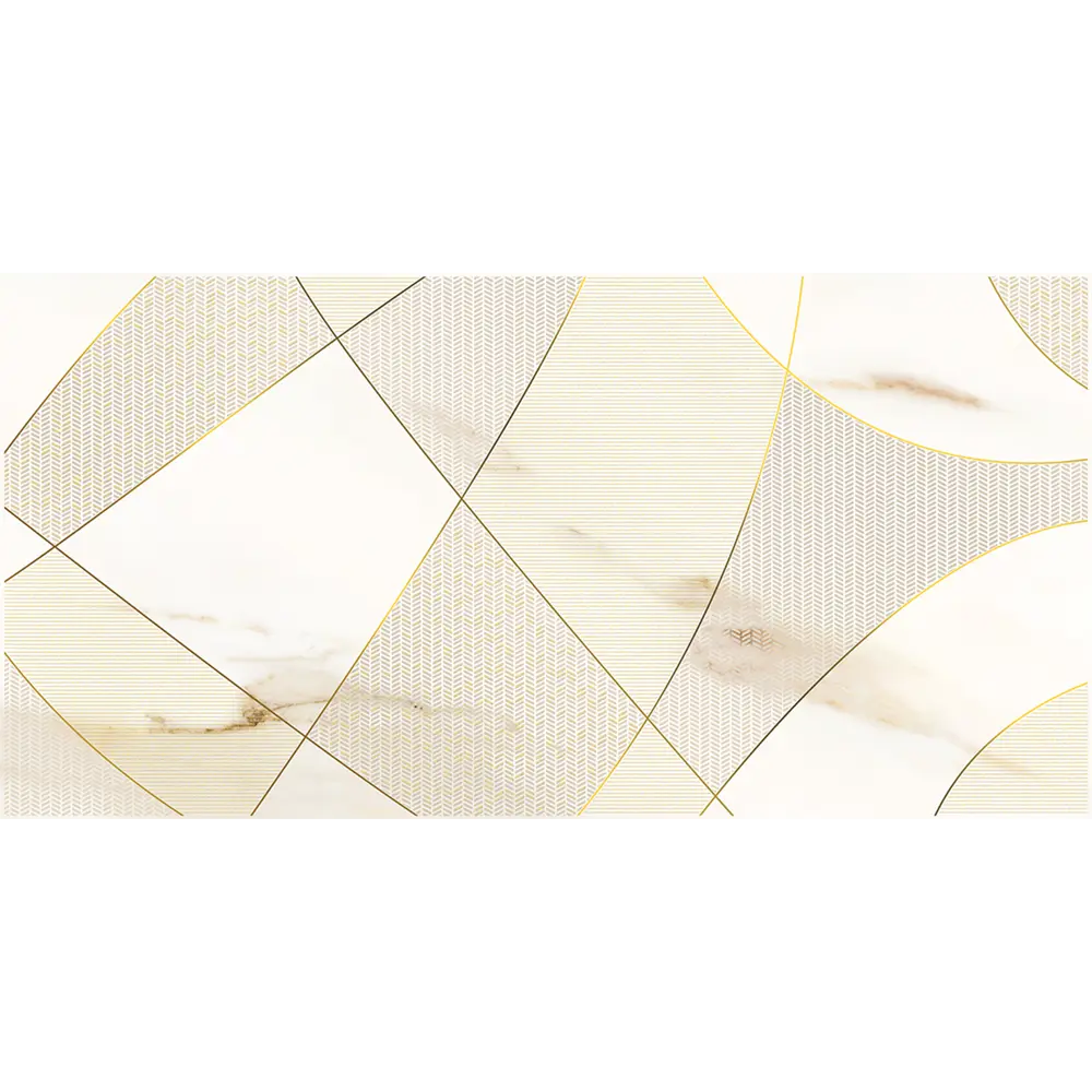Декор настенный Azori Calacatta Royal Geometria 31.5x63 см матовый мрамор цвет белый геометрия STLM-2194803