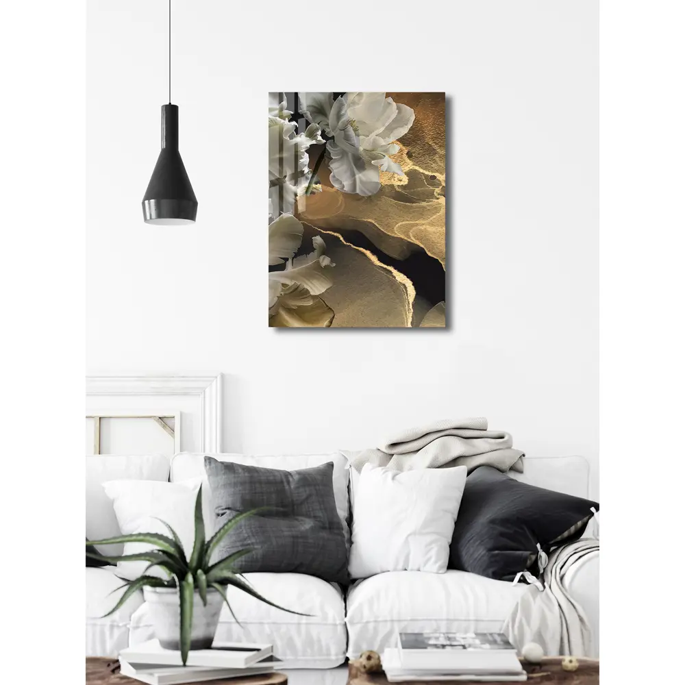 Картина на стекле Белые ирисы 3 60x80 см 85283013 STLM-2058176 ARTABOSKO  - Вид №3