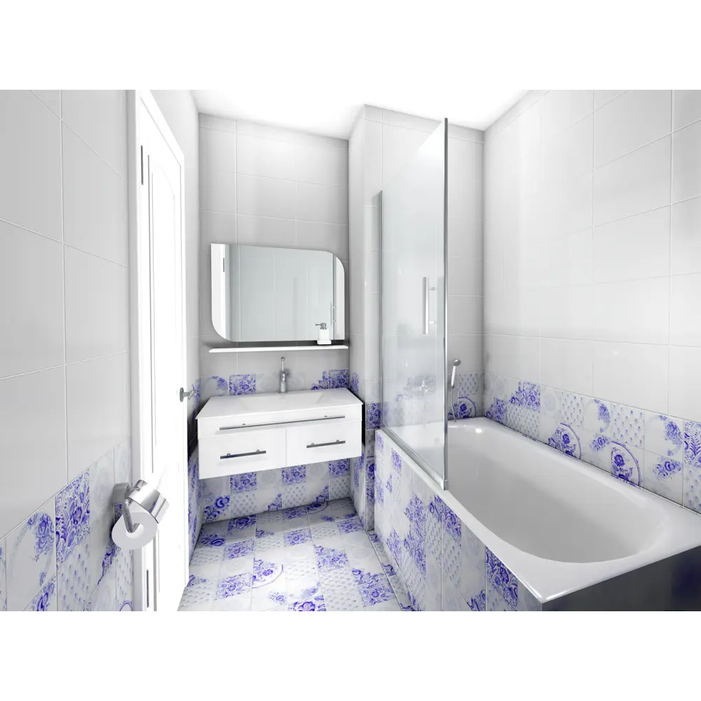 Плитка напольная Gzhelis G 30x30см 1.35 м² разноцветная Santreyd STLM-2057778 - Вид №5
