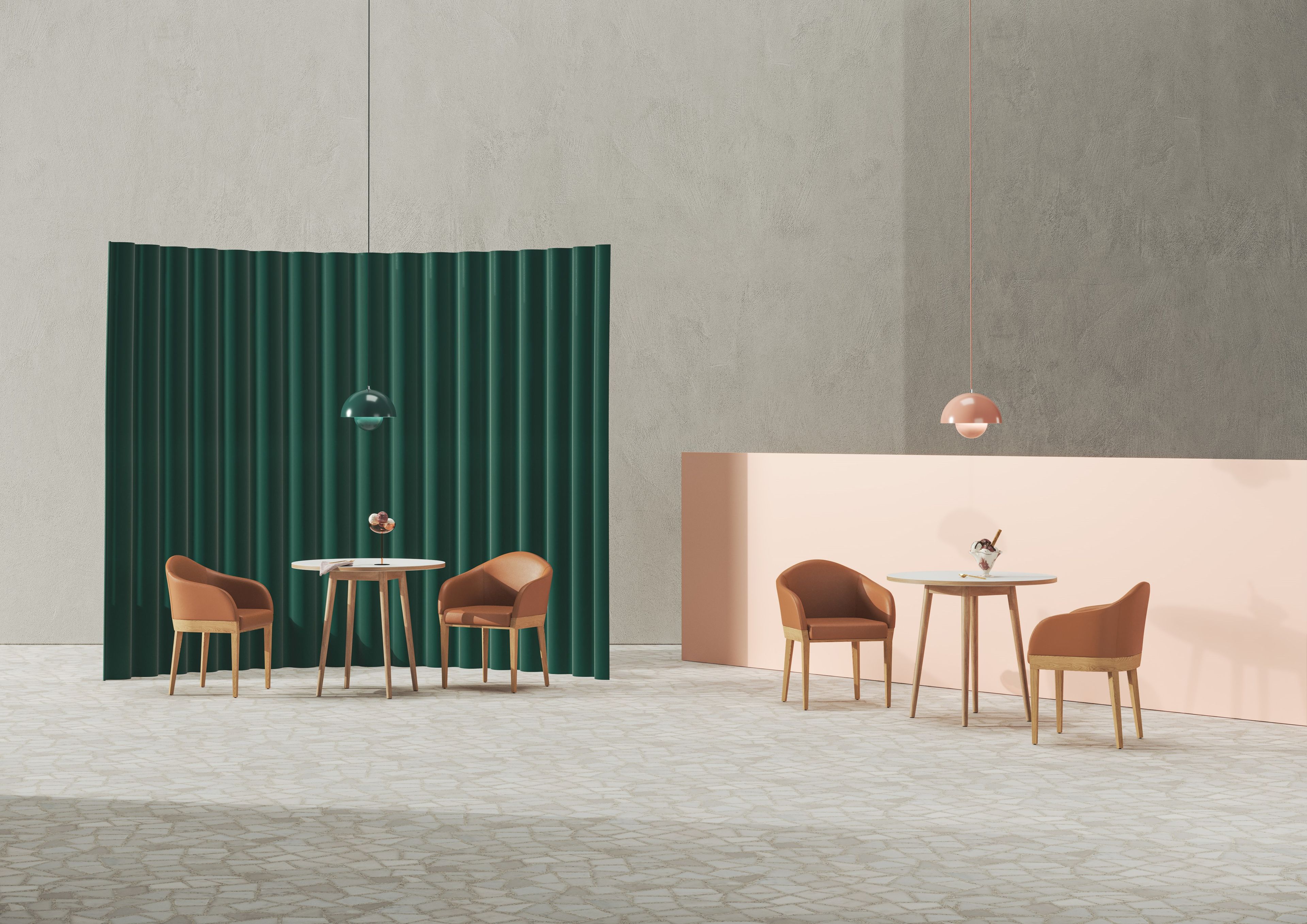 Кожаный стул с подлокотниками ALMA DESIGN ARCH-00141193 - Вид №1