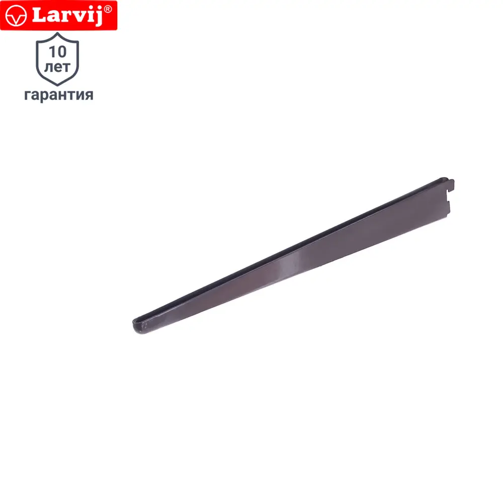 Кронштейн прямой двухрядный Larvij 47 см нагрузка до 30 кг цвет коричневый STLM-2173809