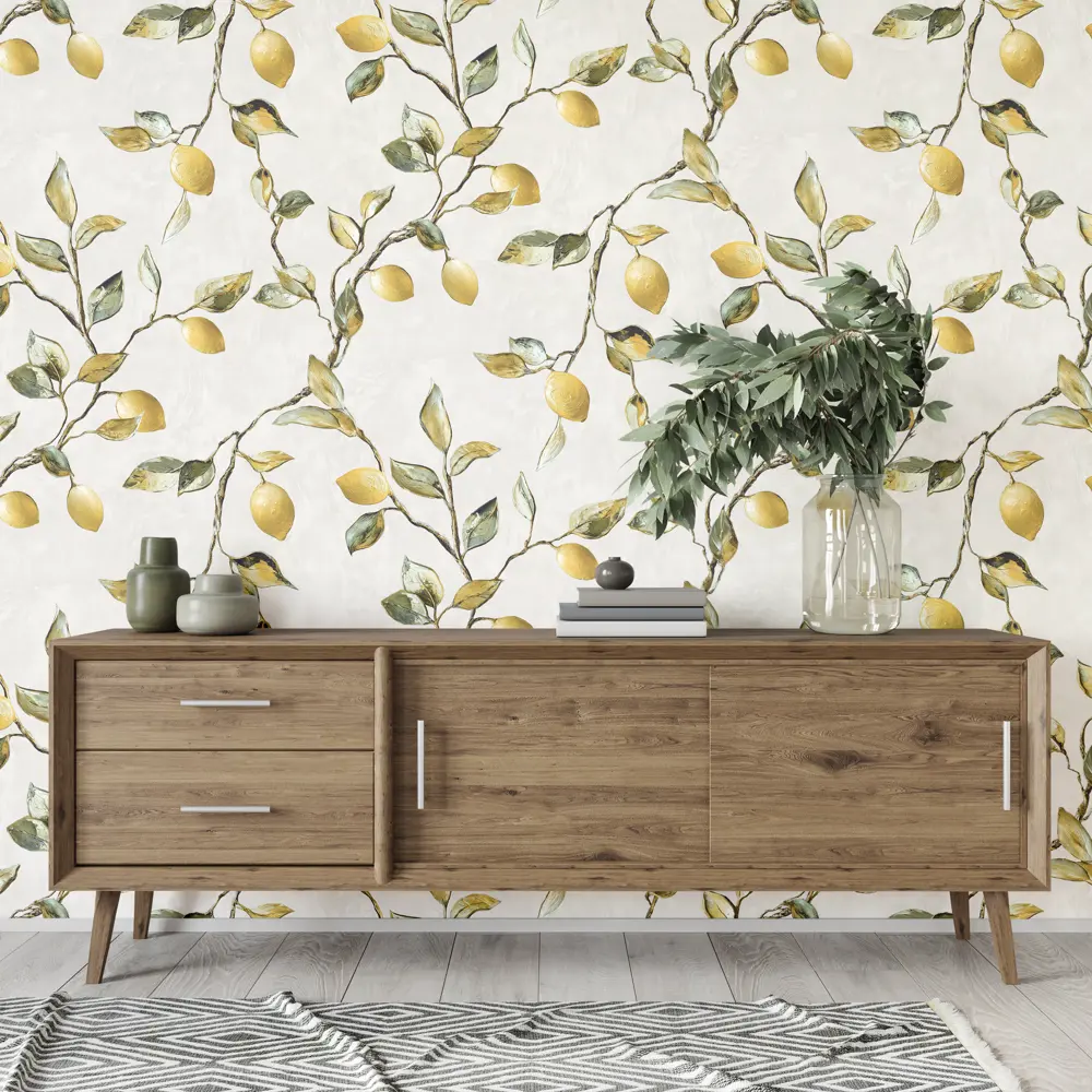 Обои флизелиновые Victoria Stenova Лимон белые 1.06 м VS587361 STLM-2166675