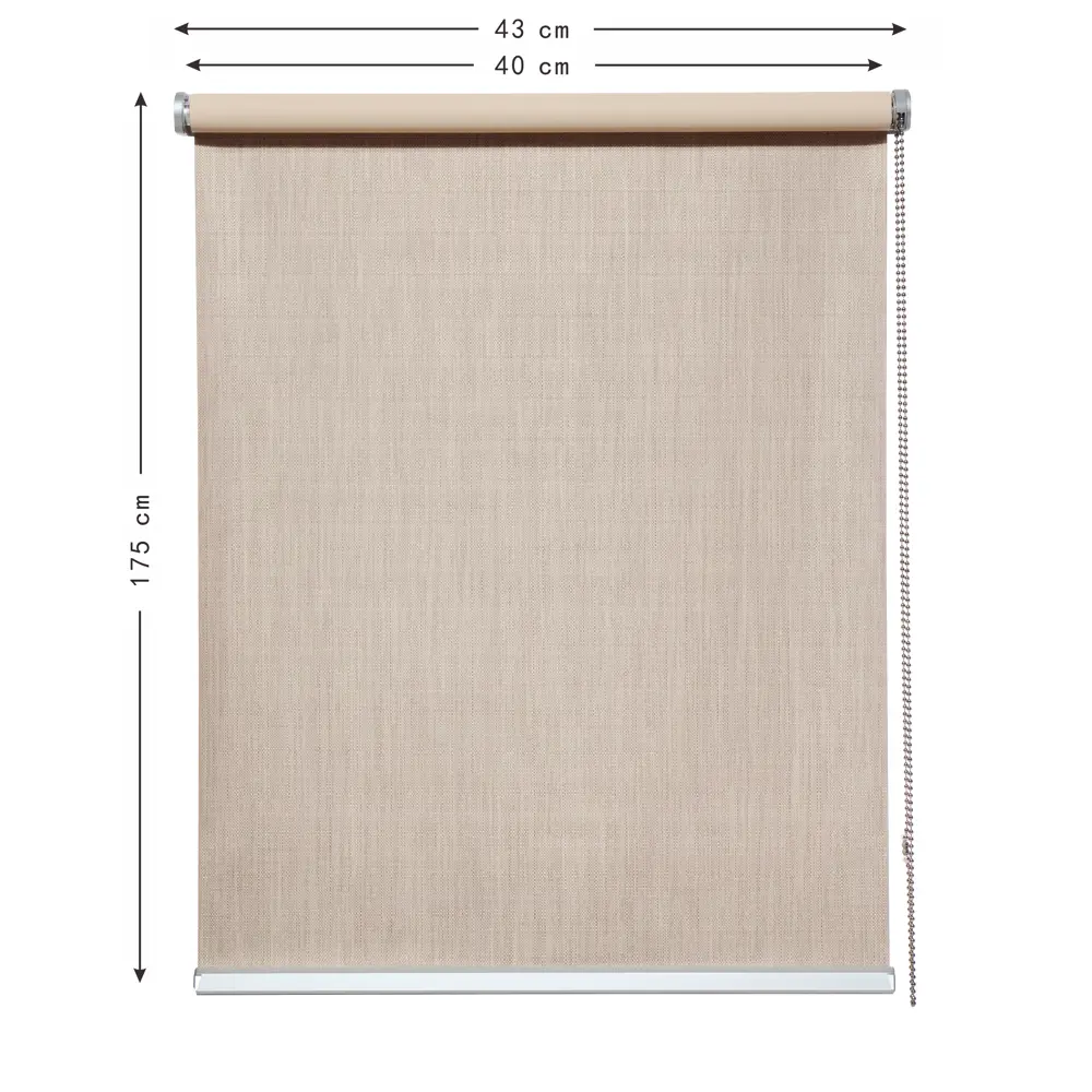 Штора рулонная блэкаут Inspire Natal 40x175 см бежевая Trench 5 STLM-2109023 - Вид №2