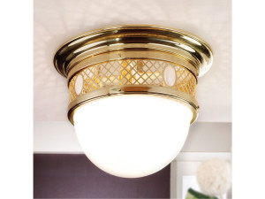 Потолочный светильник из опалового стекла