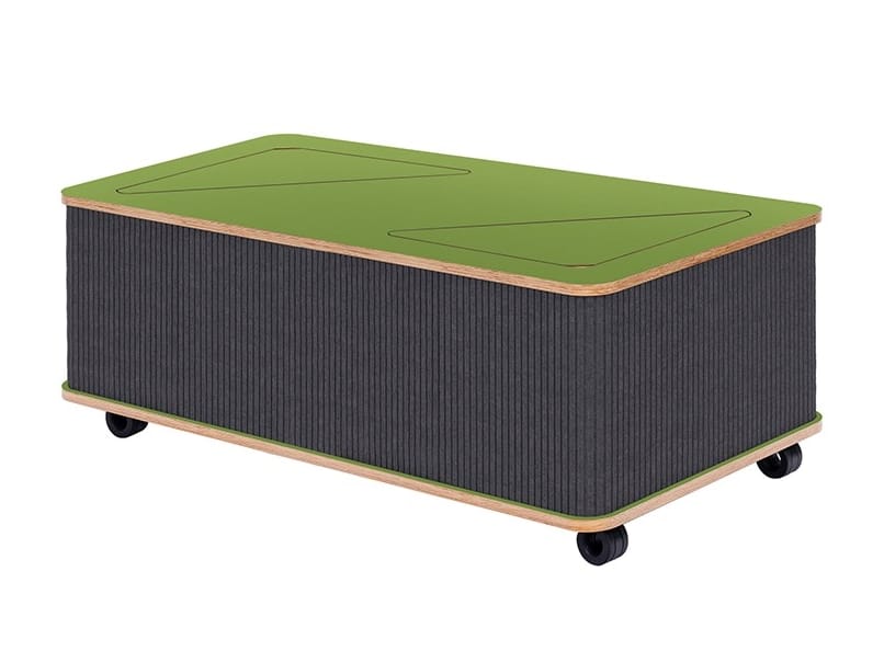 Низкий журнальный столик из войлока с колесами Askia THE CATCHER ARCH-00043317 - Вид №6