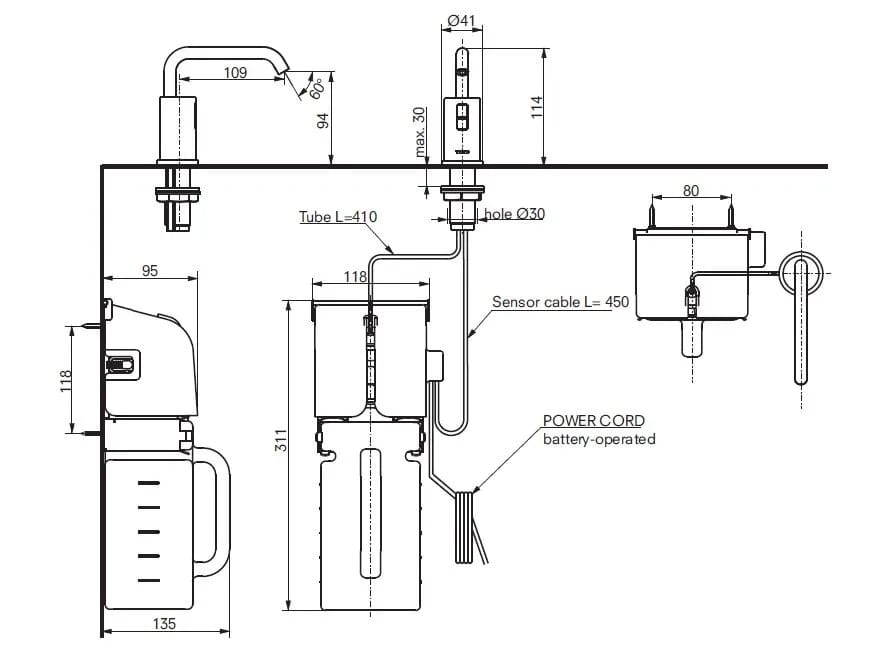 Дозатор мыла TOTO DSE101EEC / DSE101KE ARCH-00072076 - Вид №2