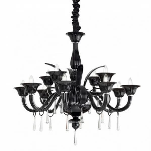 Подвесная люстра Ideal Lux Renoir SP12 Nero IDEAL LUX ДИЗАЙНЕРСКИЕ, RENOIR 313633 Черный