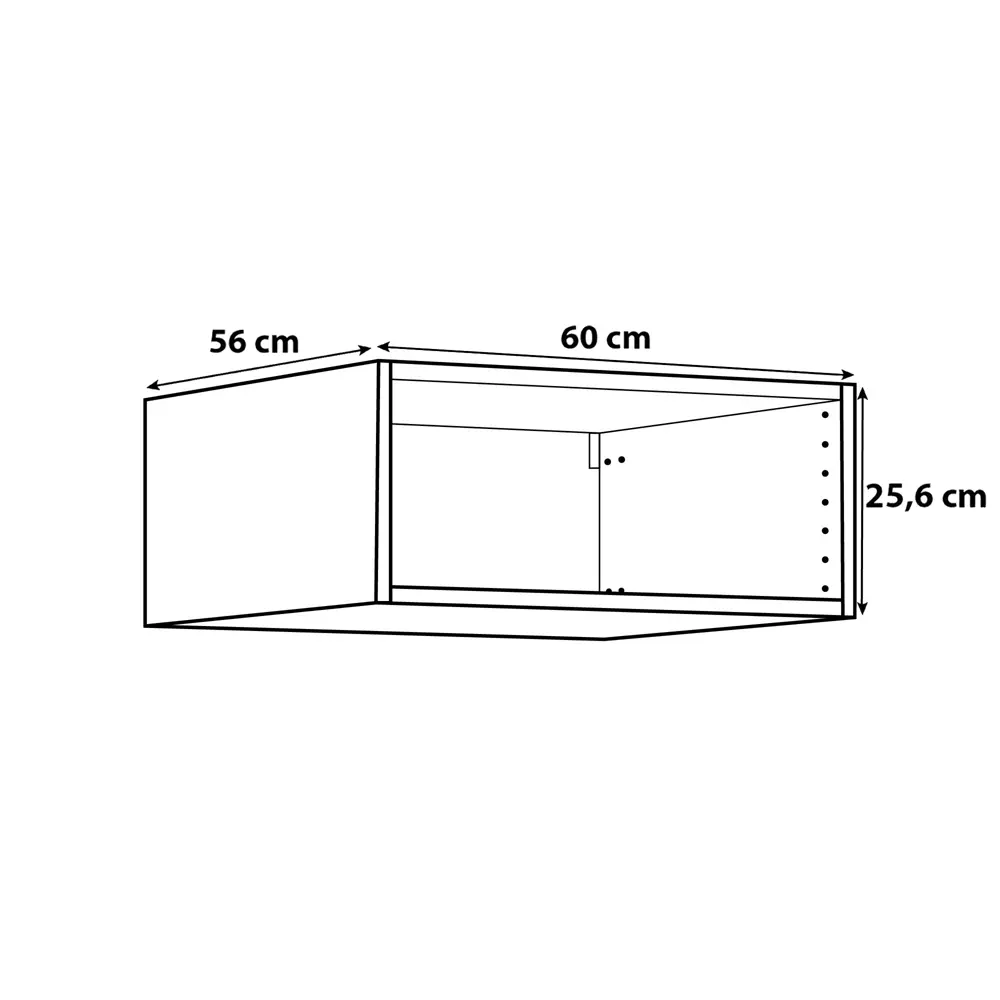 Каркас навесной 60х26х56 см, ЛДСП, цвет белый DELINIA ID STLM-2065599 - Вид №5