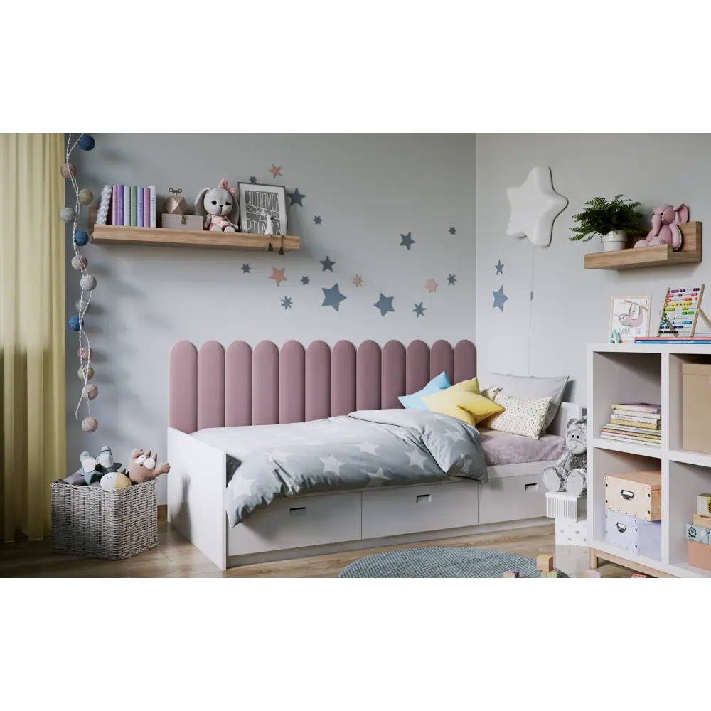 Панель тканевая Vilo 150x600 мм цвет oval серый Santreyd STLM-2110369 - Вид №4