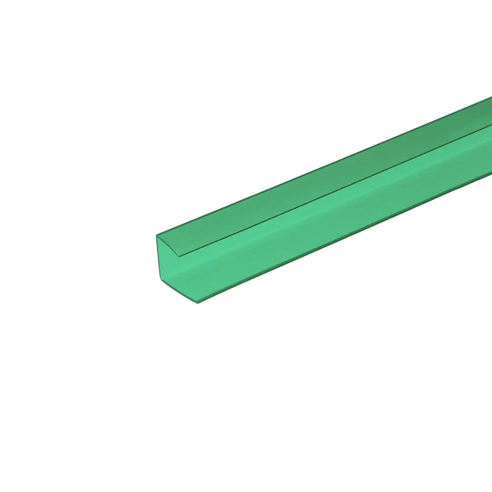 Профиль торцевой для поликарбоната 4 мм 2.1 м Колибри зеленый Santreyd STLM-2204364