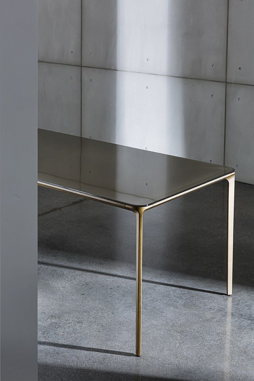 Прямоугольный стол из алюминия и стекла Sovet Italia ARCH-00043391 - Вид №5