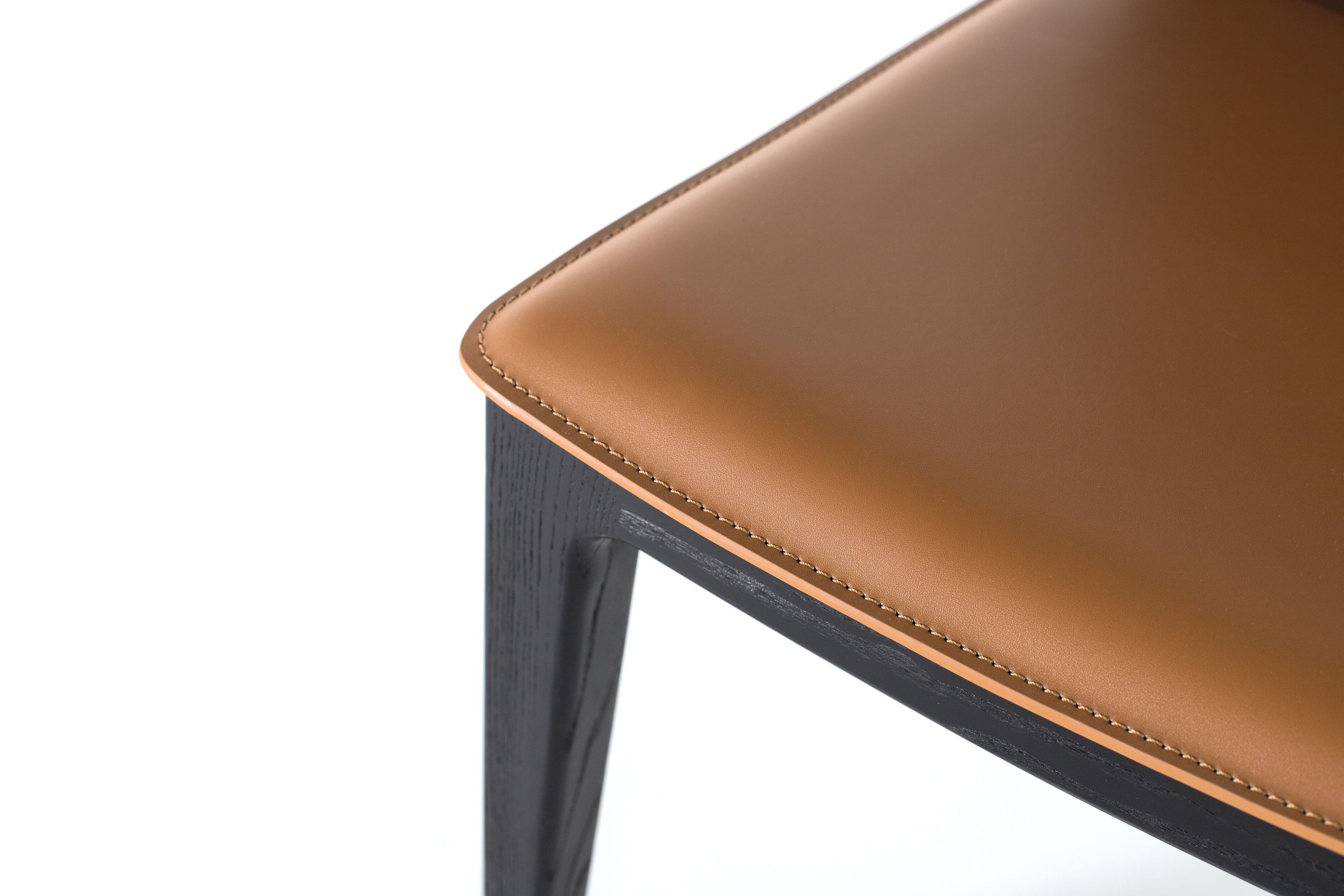 Кожаный стул Giner y Colomer 1676 ARCH-00050604 - Вид №4